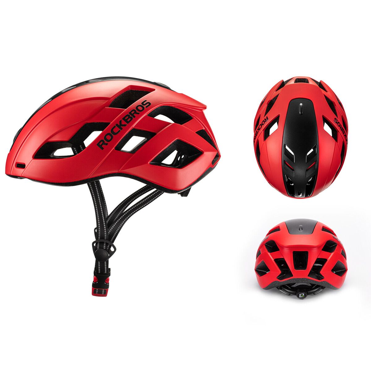 ROCKBROS Bicycle helmet Cycling helmet Mountain bike helmet with removable magnetic cover_desvips.com