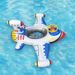 Kids Airplane Inflatable Swim Ring Thickened PVC Pool Float With Anti-Tip Design & Steering Wheel (Includes Repair Kit & Hand Pump)_desvips.com