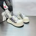 New American Style Black And White Round Mic-key Big Toe Shoes For Women Versatile Retro Thick Sole Height_desvips.com