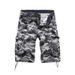 2026 New Summer Trend Pants, Multi-Pocket Hip-Hop Street Dance Skateboard Loose Men's Camouflage Mid-Length 5-Pocket_desvips.com