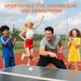 Tischtennisschläger Tischtennis Set Mit Four Tischtennisschlägern, Eight Tischtennisbällen Tragetasche Für Drinnen & Draußen_desvips.com