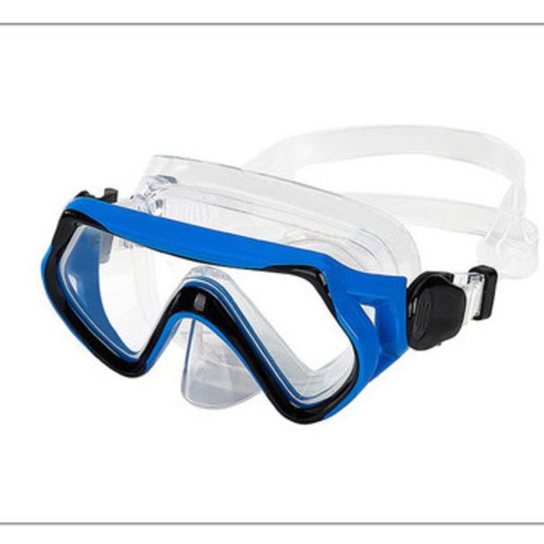 New With Nose Guard, Liquid Silicone HD Diving Mask, Large Frame Snorkeling Mask For Children_desvips.com