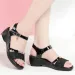 Poe True Soft Leather Open Toe Roman Casual Shoes Fashion Middle Heel Versatile Bottom Women S Sandals Summer Ddmysaturn_desvips.com