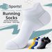 Men's Athletic Short Socks Summer Style Pure Cotton Odor Resistant Professional Running Marathon Badminton Basketball Socks_desvips.com