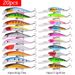 Mixed Kits Crankbait Minnow Popper Lure Bass Baits Wobbler Set Lifelike Fake Fishing Bait Tackle_desvips.com