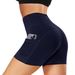 Women’s Clothing Women's Printed Nude Yoga Shorts With Pockets Skin Friendly Tight Hip Lifting Elastic Quick Drying Sports Fitness Shorts_desvips.com