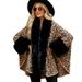 Women's Clothing autumn and winter rex rabbit fur warm thickened cloak shawl coat women_desvips.com
