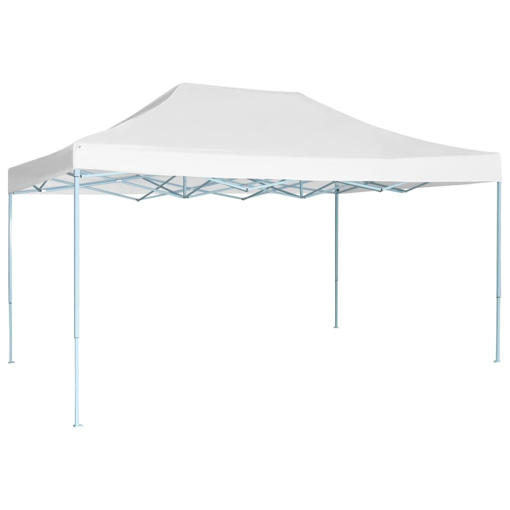 Foldable Party Tent - White, Waterproof Oxford Fabric, Powder-Coated Steel Frame, UV-Resistant, Easy Setup, Suitable For Outdoor Events_desvips.com