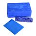 Camouflage Block Blue Three-Piece Latex Towel Pattern Stretch Strap Yoga Fitness Dance Stretching Aid Set_desvips.com