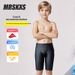 Five-point Children's Professional Swimsuit Boxer Shorts Shark Skin Large Size Hot Spring Training Swimming_desvips.com