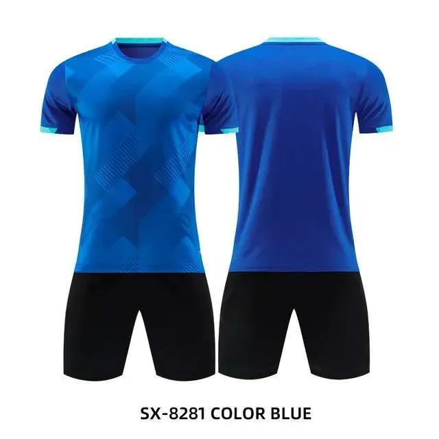 Customize New Jerseys Adults Kids Football Uniforms Shirts Team Futsal Sportswear Kit Training Tracksuit Child Sports_desvips.com
