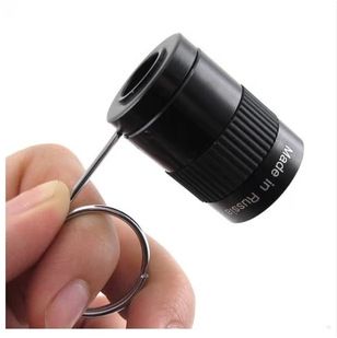 2.5*17.5 Compact Thumb Ring Mini Pocket Blue Film Telescope Ultra Small Monocular_desvips.com