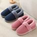 Couple Warm Bag Heel Cotton Slippers Winter Indoor Padded Bottom Home Household Non-slip Belt Heel Cotton Shoes Ladies_desvips.com