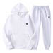European And American Foreign Trade New Casual Loose Sports Fleece-Lined Unisex Hoodie Set Sweatshirt Wholesale_desvips.com