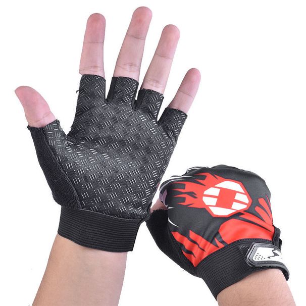 Summer Half-finger Gloves, Thin Korean-style Fingerless Cycling Anti-slip Men Women, Outdoor Sports Bicycle Sun_desvips.com