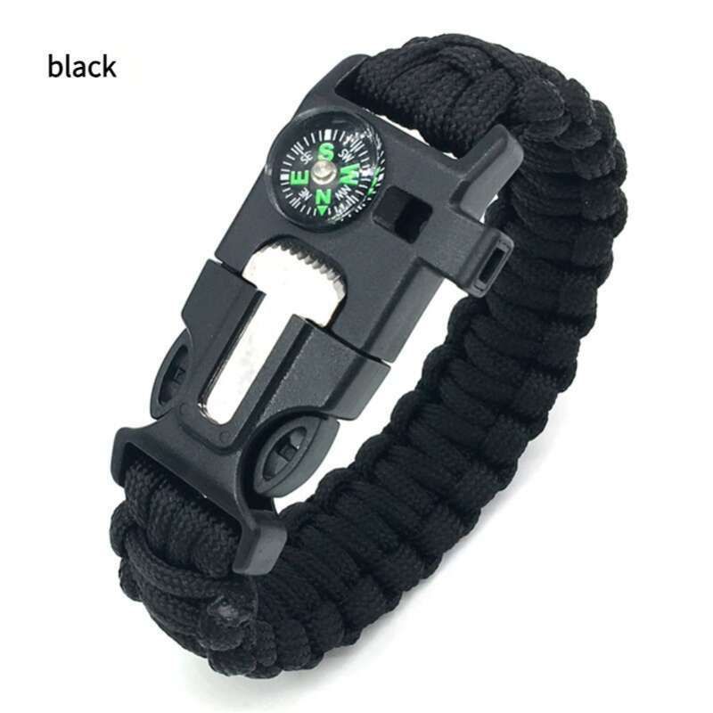 Seven Core Umbrella Rope Woven Five Fold Compass Survival , Outdoor Mountaineering And Camping Emergency Rescue_desvips.com