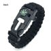 Seven Core Umbrella Rope Woven Five Fold Compass Survival , Outdoor Mountaineering And Camping Emergency Rescue_desvips.com