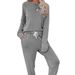 2024 Autumn Winter New Two-Piece Homewear European American Casual Sleeve T-Shirt And Long Pants Set For Women_desvips.com