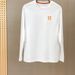 Embroidered H Letter Round Neck Sleeve Long T Spring Summer Autumn Winter Slim Fit Casual Solid Color High-End Men's_desvips.com