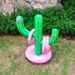 Inflatable Cactus Ring Toss Game Tall PVC Pool Party Toy With 5 Hoops For Backyard Beach Water Fun_desvips.com