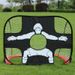 Two In One Foldable Soccer Goal & Tennis Trainer - Portable Multi-Sport Training Toy For Kids_desvips.com
