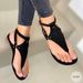 sexy strappy sandals, versatile and elegant lady shoes, stiletto open toe black high heels_desvips.com