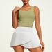 New Fitness Women's Gym Sports Bra + Skirts 2PCS Sets Anti-Glare Tennis Skorts Running Tracksuit Workout Sportswear_desvips.com