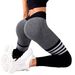 Women's High-Waisted Striped Sports Leggings Quick Drying Fitness Yoga Wear European American Style Outdoor Running Pants_desvips.com