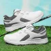 Golf Mens Trendy Off-court Training Shoes Button Rotation Lightweight Waterproof Comfortable_desvips.com