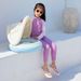 Pool & Accessories Baby Swim Ring With Sun Canopy Striped Inflatable Pool Float Seat With Handles For Toddlers_desvips.com