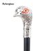 White Bird Head Red Eye Animal Fashion Stage Cane Stick Decorative Cane Halloween For Cosplay And Parties, For Cosplay & Party_desvips.com