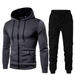 Men's Clothing Autumn and Winter New Men's Casual Cardigan Hooded Sweater 3D Printed Youth Men's Jacket Set_desvips.com