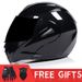Motorcycle motorcycle helmet Male half helmet double lens full helmet run helmet pattern road_desvips.com