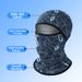Summer Motorcycle Ice Silk Riding Face Mask Windproof Headgear With Coconut Tree And Beach Print Neck Protector And Sunscreen_desvips.com