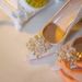 P7 French Sequined Crystal Diamond Engagement Wedding Dress Xiuhe Bridesmaid Bride Shoes Banquet Not Tired Feet High_desvips.com