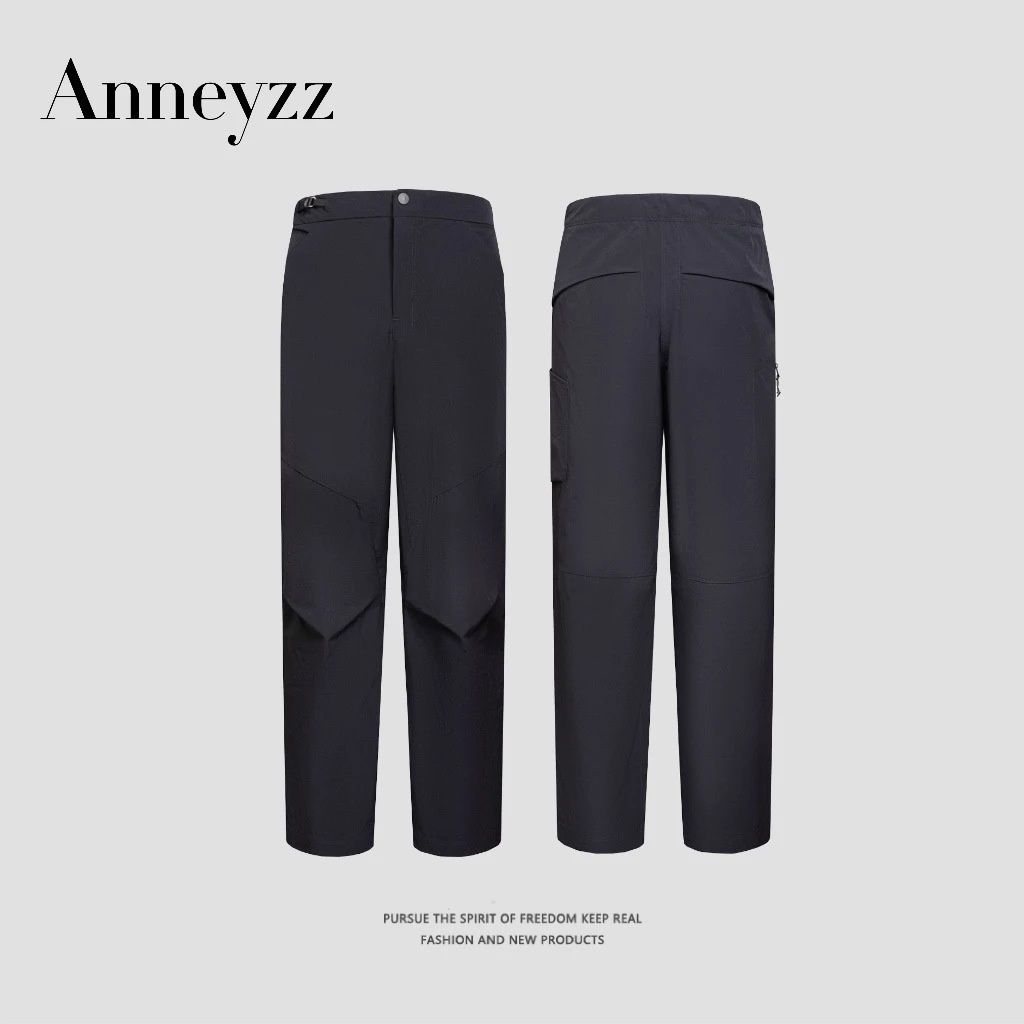 001 High-Quality Men's Stylish Outdoor Sports Essential Lightweight Deconstructed Trendy Versatile Straight-Leg Casual Pants_desvips.com