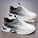 Men's 2024 Summer New Versatile Running And Sports Shoes, Mesh Red Thick Soles, Anti Odor, Dad Trendy Shoes For Men_desvips.com