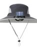 New Solar Fan Hat High Wind Power Rechargeable Men's Summer Outdoor Sunshade Sun Protection Hiking_desvips.com