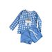 2026 Summer New Boys' Plaid Long-Sleeve Swimsuit Children's Baby Boy Swimming Set Sun-Protective Swimwear_desvips.com