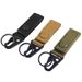 Tactical Nylon Molle Webbing Backpack Hanging Keychain Hook With Metal Snap Key Ring Holder_desvips.com