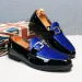 Classic Vintage Stylish Fashion Patchwork Chain Party Wedding Loafers Moccasins Men Casual Leather Shoes Mens Light_desvips.com