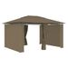 Water-Resistant Garden Gazebo - Stylish Ventilated Roof - Powder-Coated Steel Frame - Closable Curtains - Ideal For Outdoor Events - Easy Assembly_desvips.com