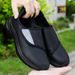 Men's Orthopedic Diabetic Leather Sneakers Adjustable Hook & Loop Wide Fit Open For Swollen Feet Comfortable Walking_desvips.com