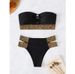 New Two-piece Swimsuit Women's Swimsuit Sexy Hollow Beach_desvips.com