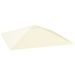 Ersatzdach Für Pavillon 3 X 3 M Wasserabweisend Pavillondach UPF30+ Ersatzbezug Oxford-Stoff, 370 G/m², Cremeweiß_desvips.com