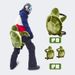 Protective Gear Hip Knee Pads Set Adults Children, Parent-Child Style, Little Turtle Ski Equipment For Boys And Girls_desvips.com