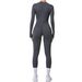 European And American Style Tight-Fitting Sports Without Chest Pads With Finger Holes Fitness Wear Half-Zip Yoga_desvips.com