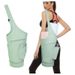 Large Opening Long Tote Yoga Mat Holder Bag With Waterproof Wet And Drawstring Water Bottle Pocket_desvips.com
