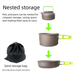 Outdoor Cookware Aluminum Alloy Camping Tableware Set Water Kettle Frying Pan Cooking Pot Equipment_desvips.com