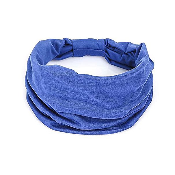 running sports exercise headscarf yoga fitness headband moisture wicking headscarf with breathable elastic wide headband_desvips.com